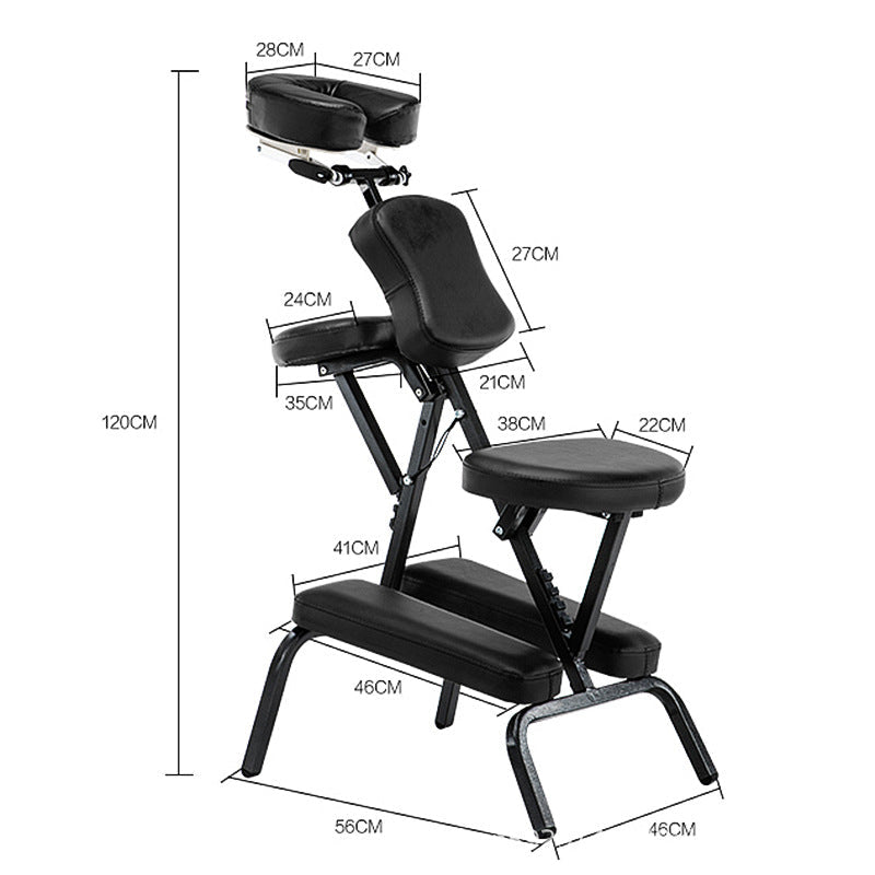 Portable Folding Massage Chair– Lightweight, Adjustable, Professional On-the-Go Massage Equipment with Carrying Case
