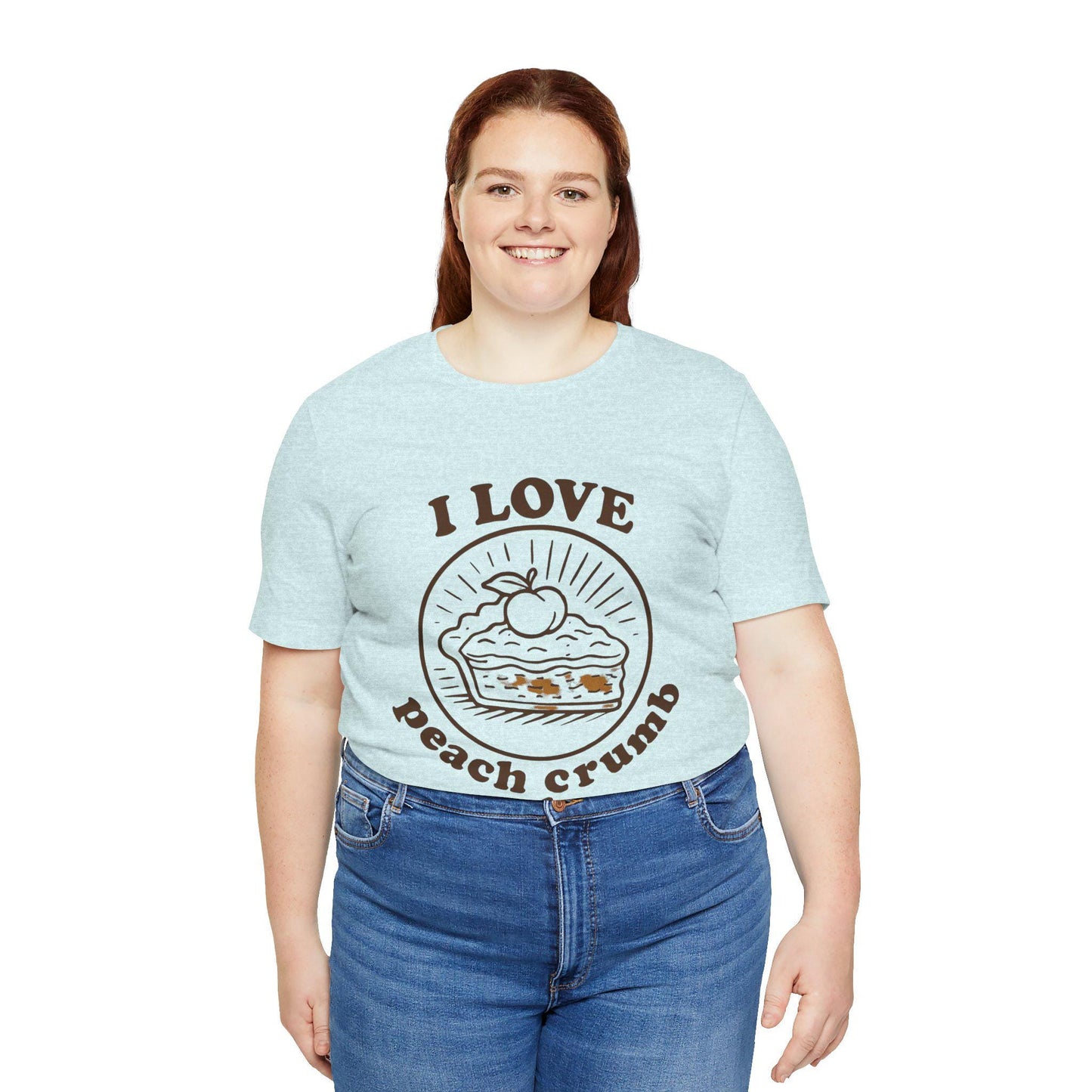 Peach Crumb Pie T-Shirt - Unisex Dessert Graphic Tee