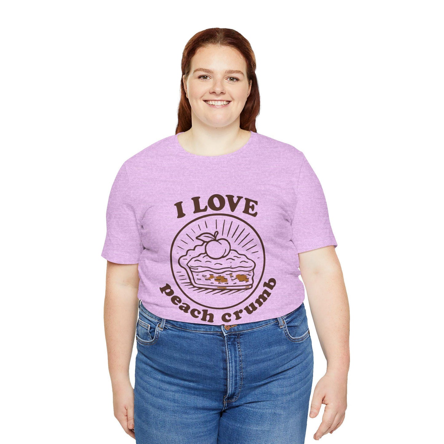 Peach Crumb Pie T-Shirt - Unisex Dessert Graphic Tee
