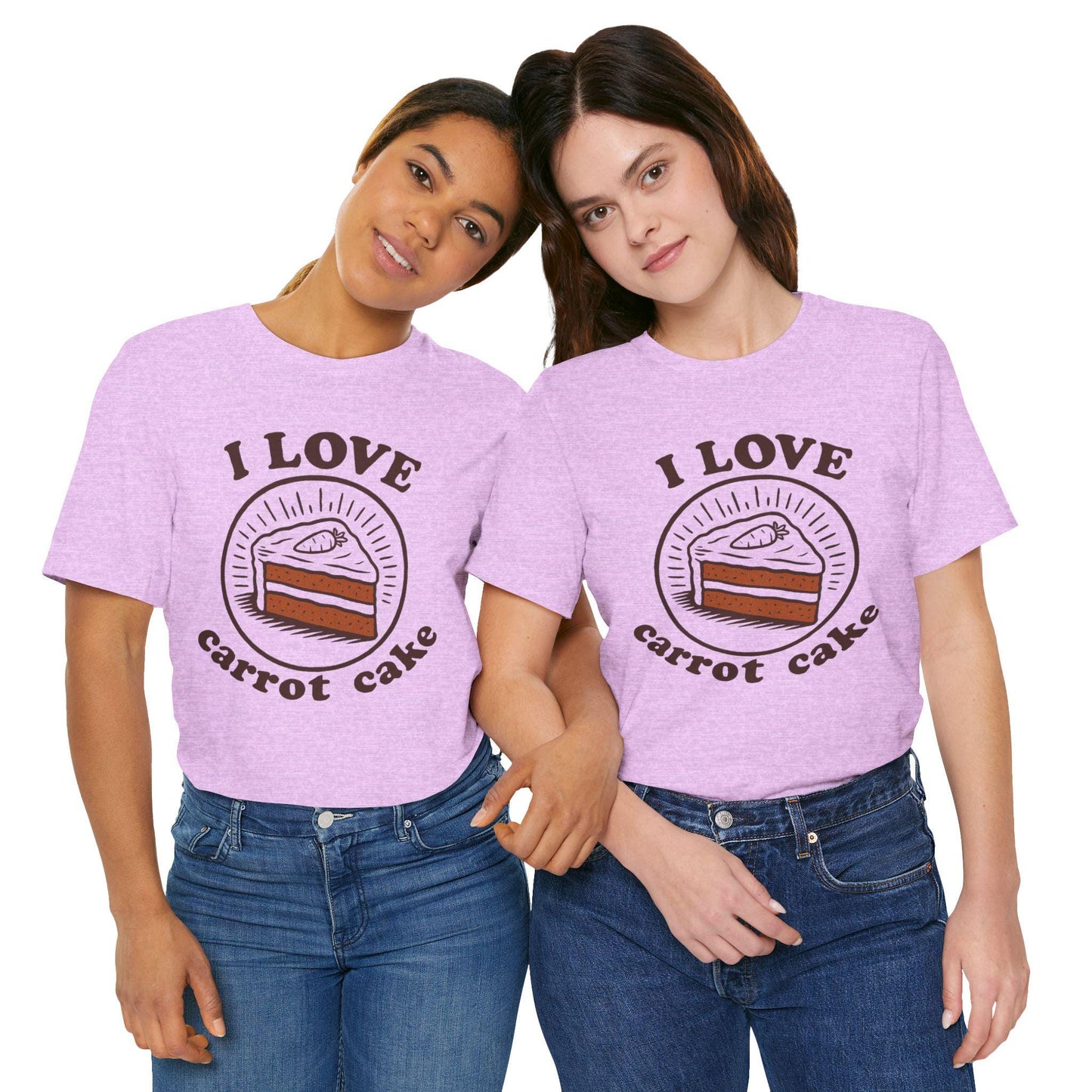 I Love Carrot Cake T-Shirt - Vintage Style Dessert Tee