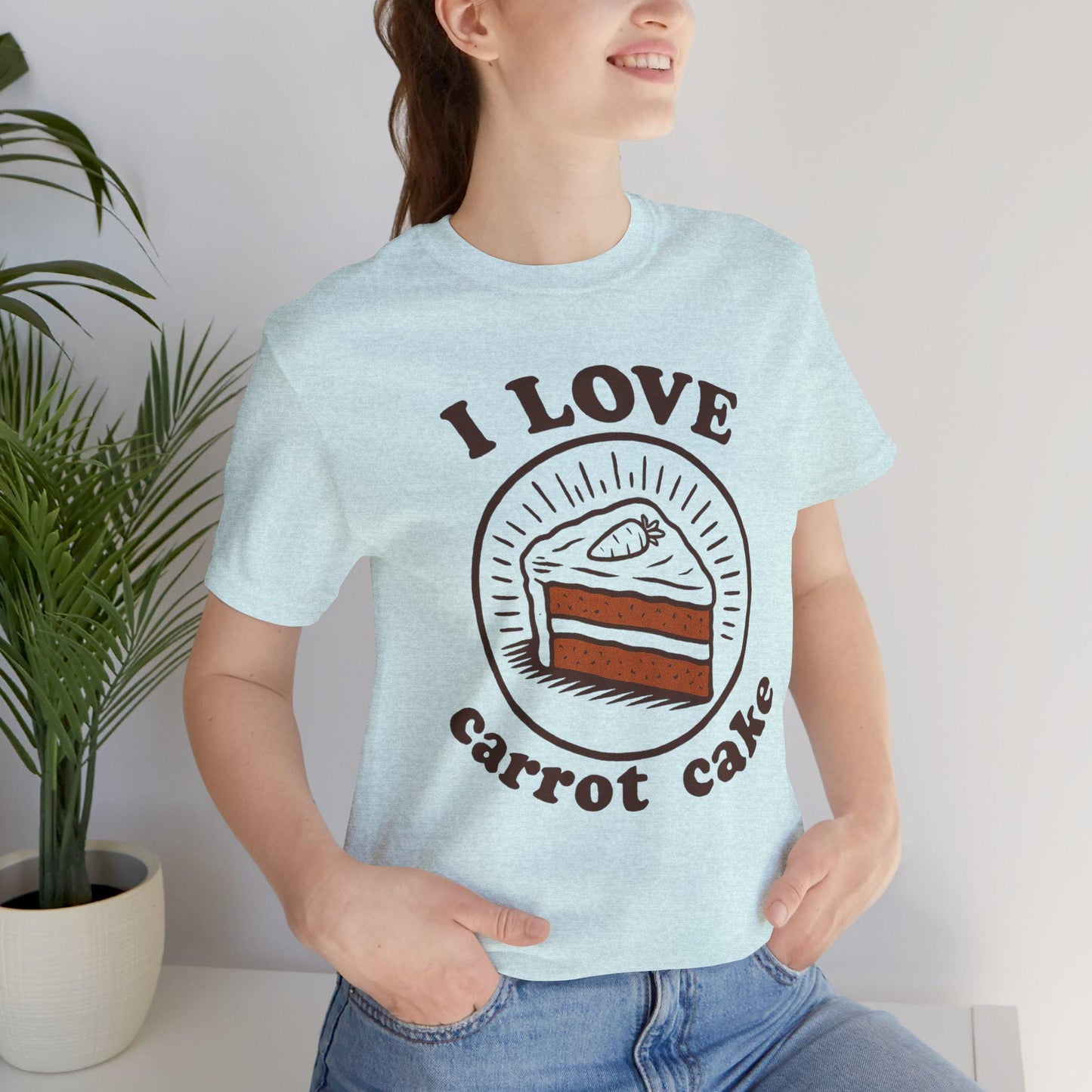 I Love Carrot Cake T-Shirt - Vintage Style Dessert Tee