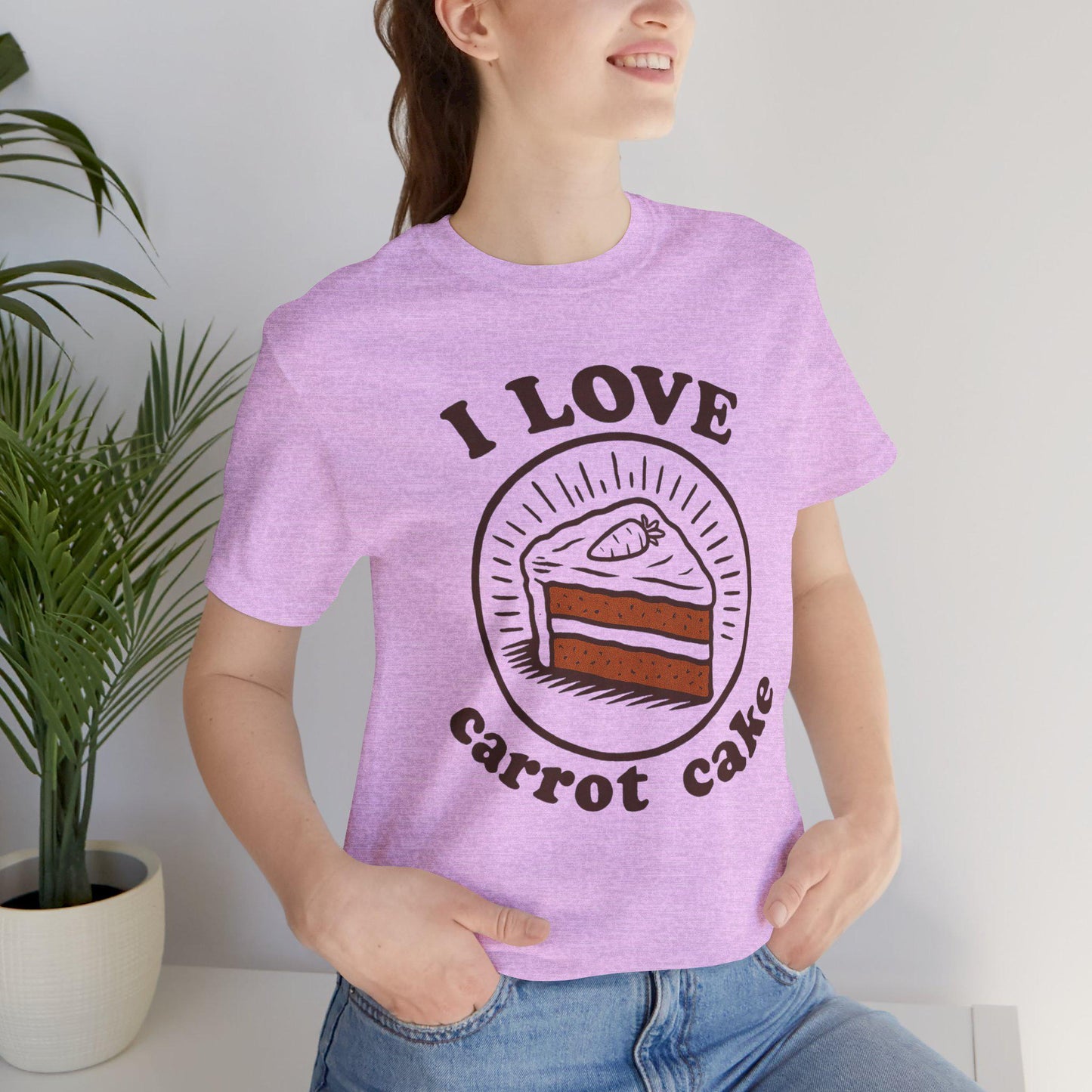 I Love Carrot Cake T-Shirt - Vintage Style Dessert Tee