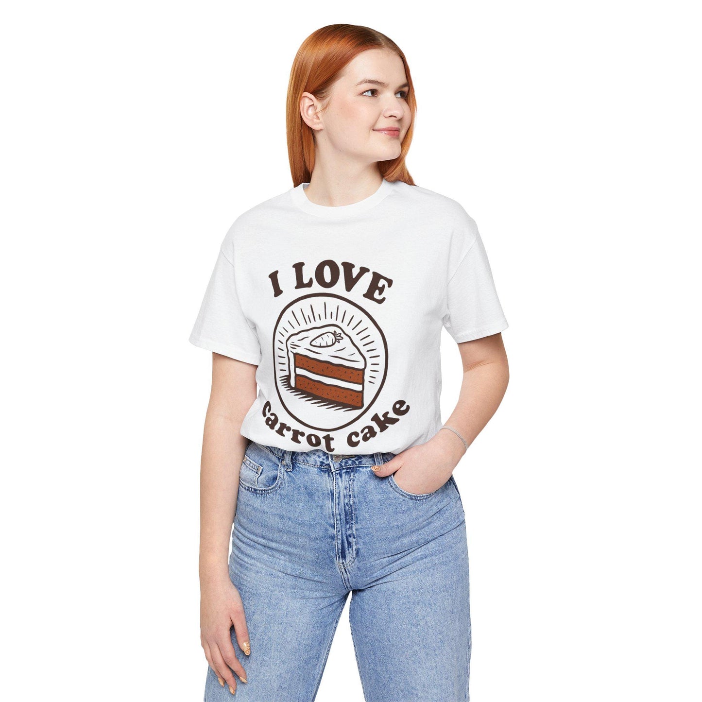 I Love Carrot Cake T-Shirt - Vintage Style Dessert Tee