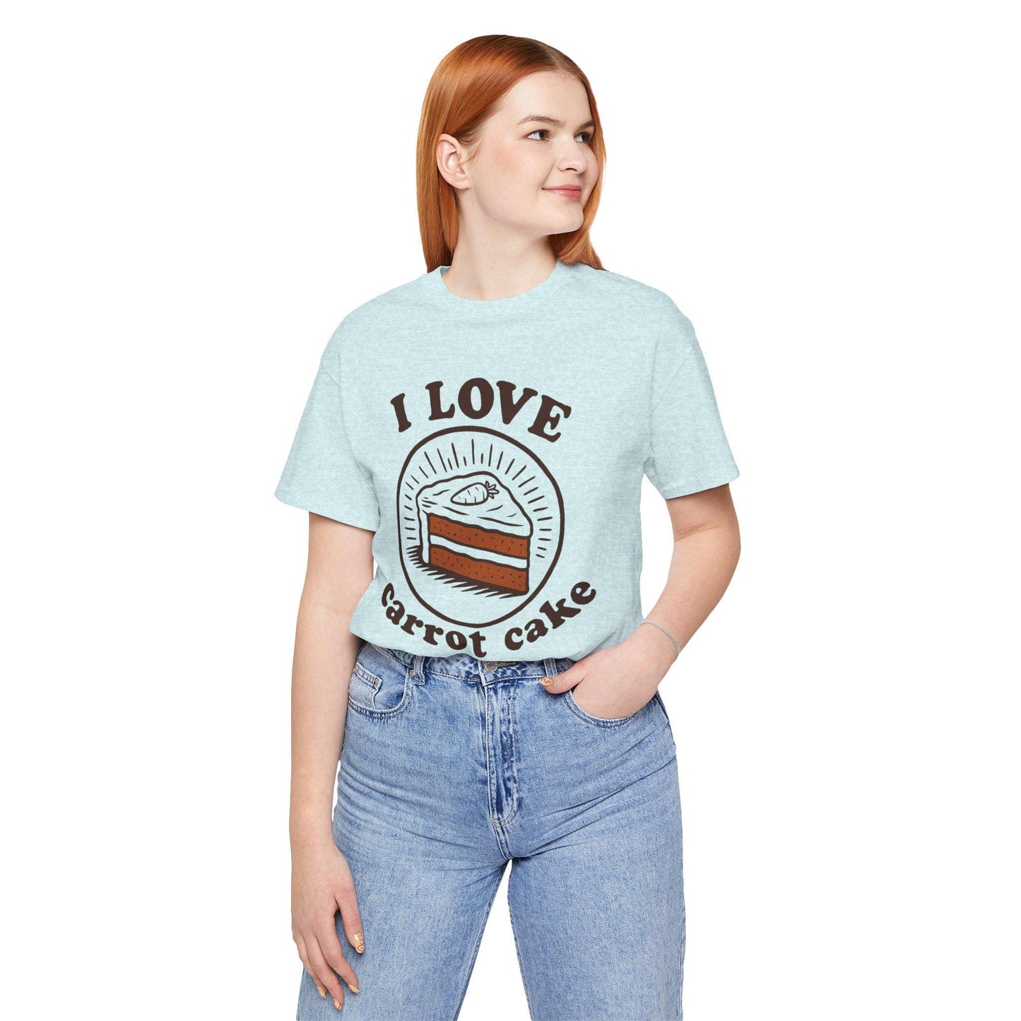 I Love Carrot Cake T-Shirt - Vintage Style Dessert Tee
