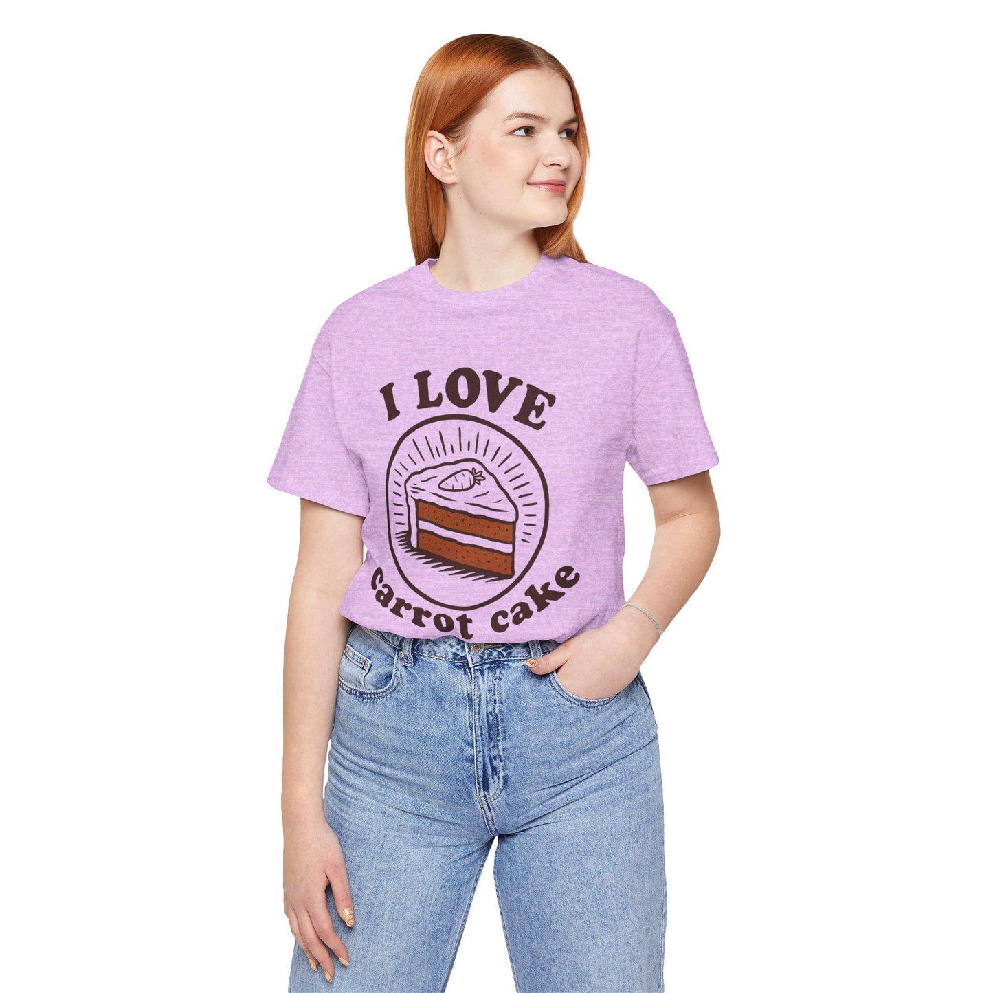 I Love Carrot Cake T-Shirt - Vintage Style Dessert Tee