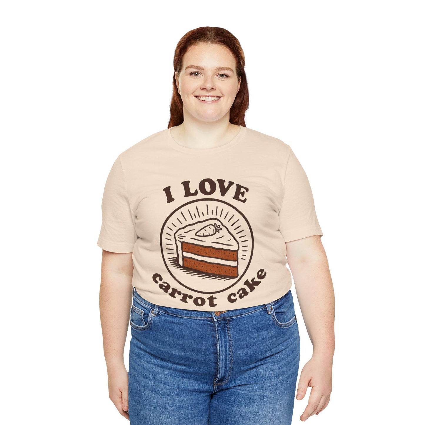 I Love Carrot Cake T-Shirt - Vintage Style Dessert Tee