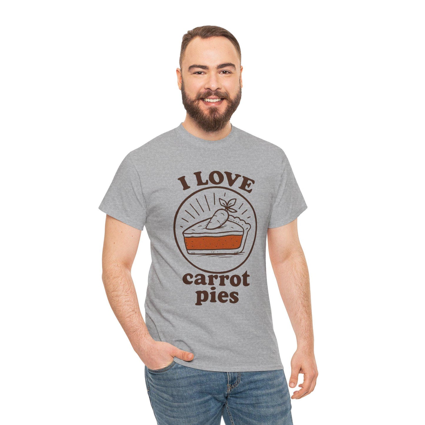 Carrot Pie T-Shirt: Hand-Drawn Comfort Food Tee