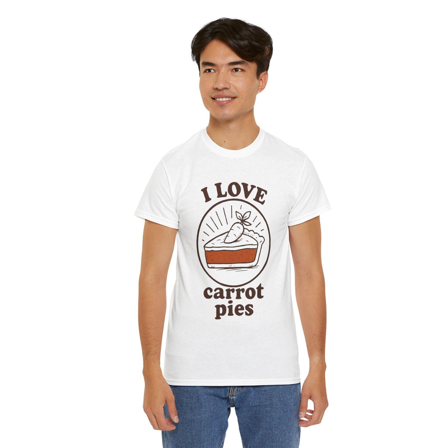 Carrot Pie T-Shirt: Hand-Drawn Comfort Food Tee