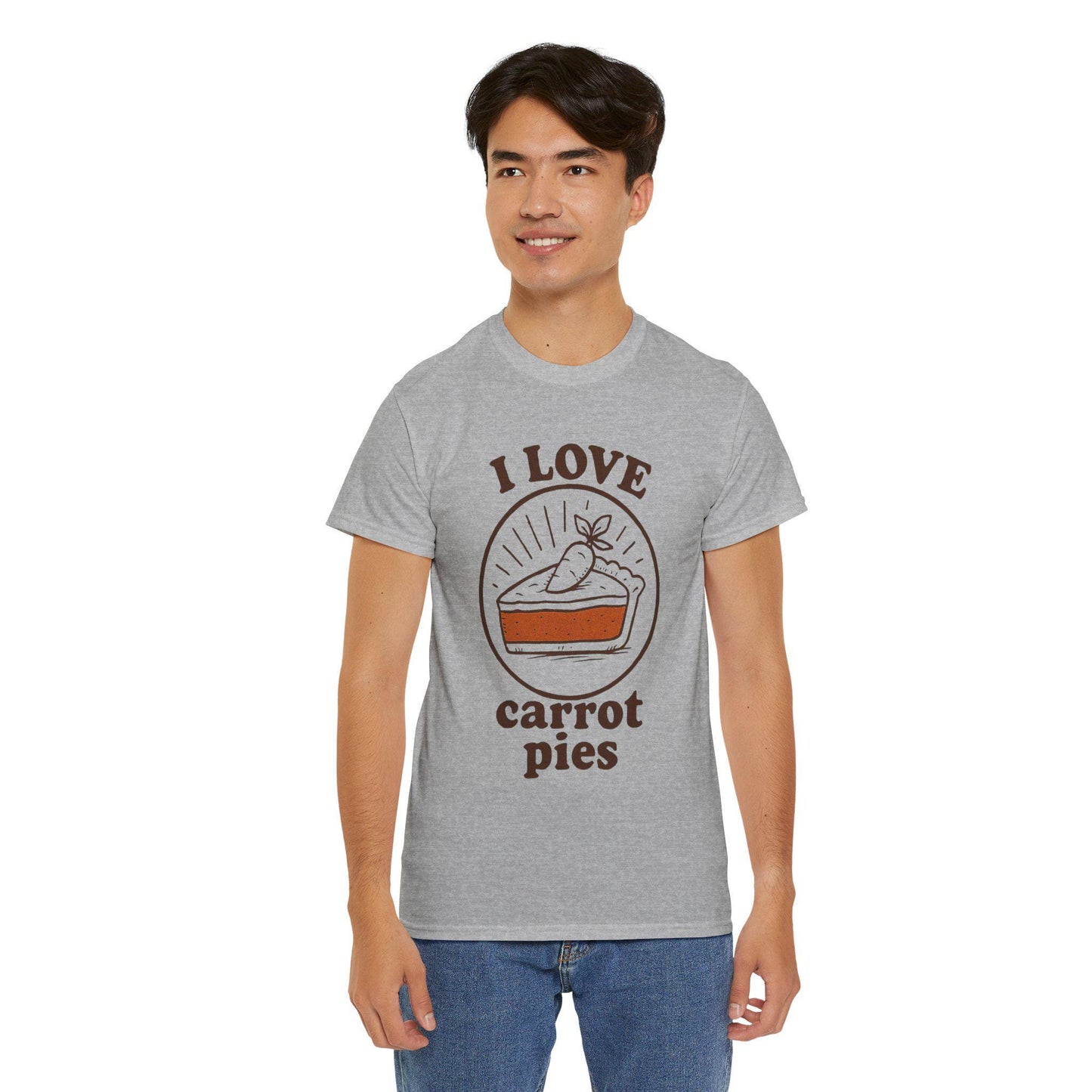 Carrot Pie T-Shirt: Hand-Drawn Comfort Food Tee