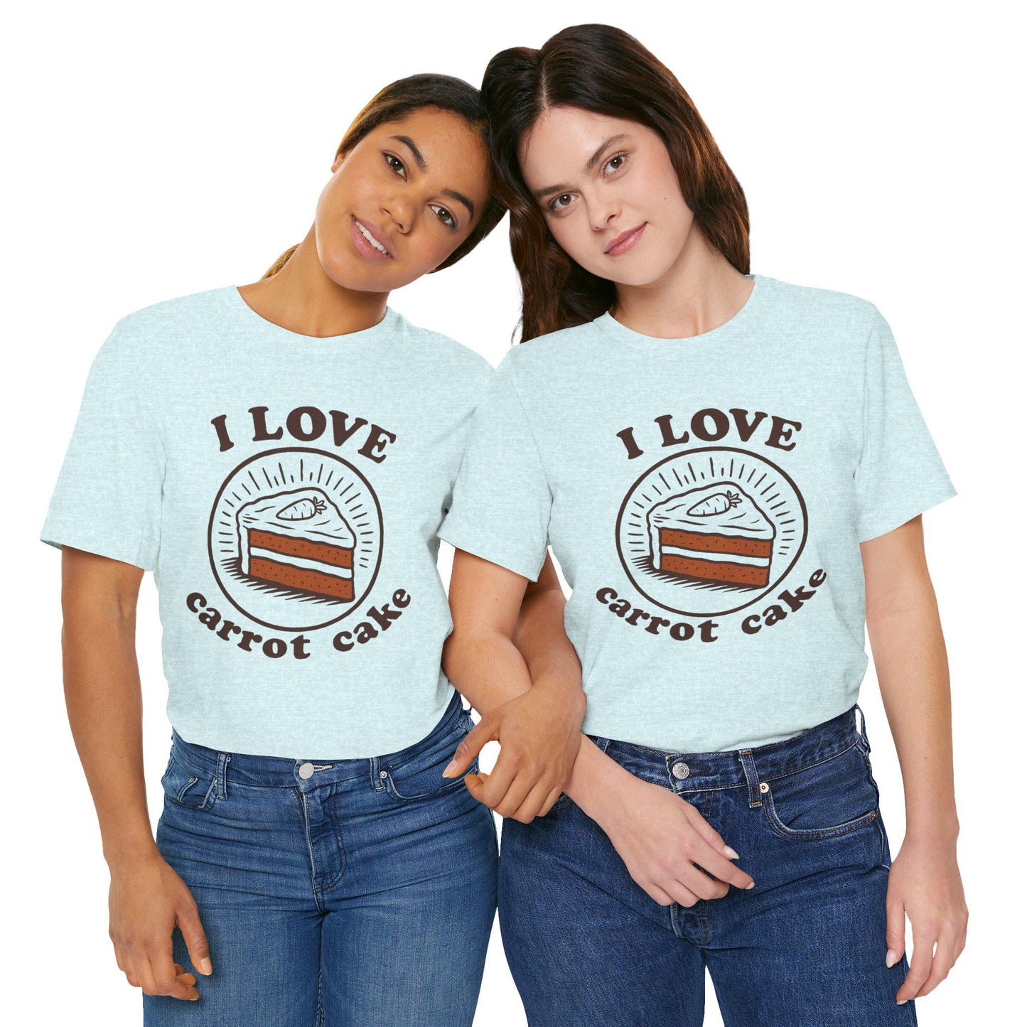 I Love Carrot Cake T-Shirt - Vintage Style Dessert Tee