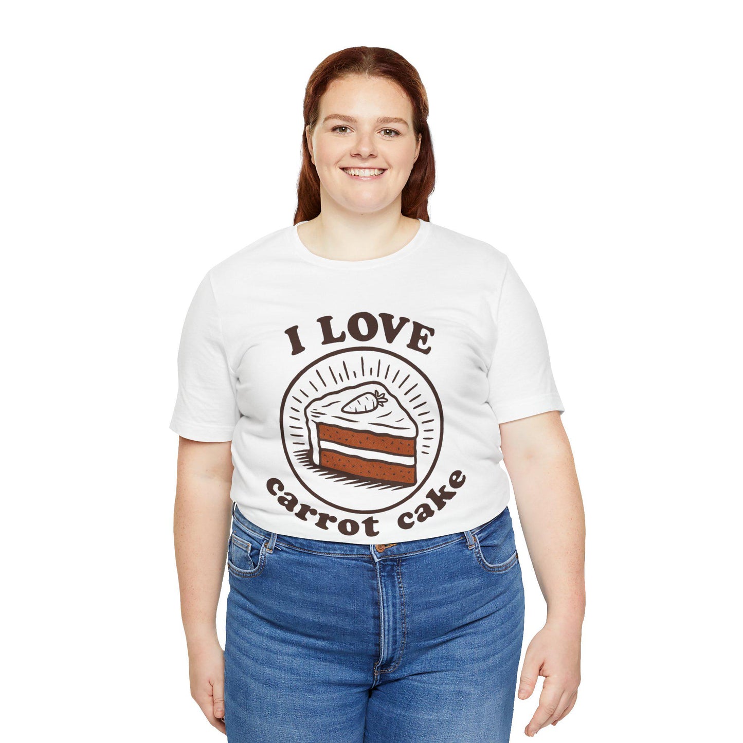 I Love Carrot Cake T-Shirt - Vintage Style Dessert Tee