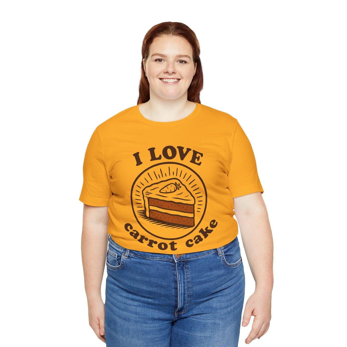 I Love Carrot Cake T-Shirt - Vintage Style Dessert Tee