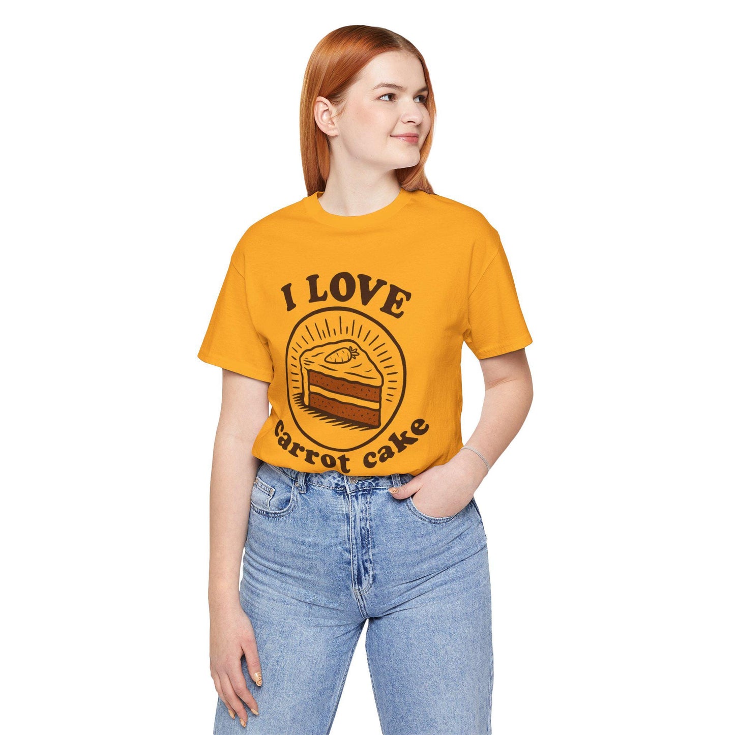 I Love Carrot Cake T-Shirt - Vintage Style Dessert Tee