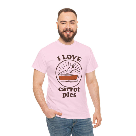 Carrot Pie T-Shirt: Hand-Drawn Comfort Food Tee