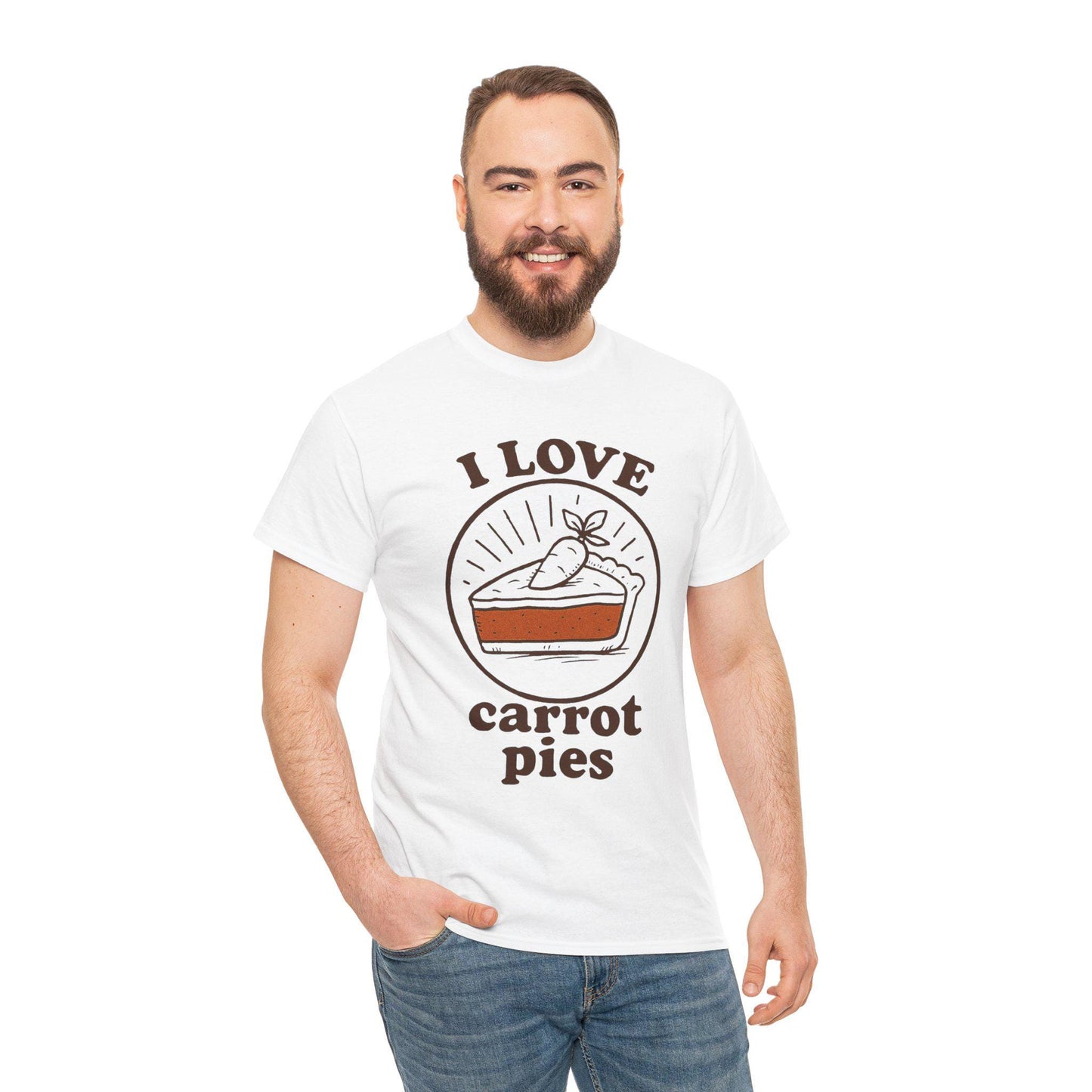Carrot Pie T-Shirt: Hand-Drawn Comfort Food Tee
