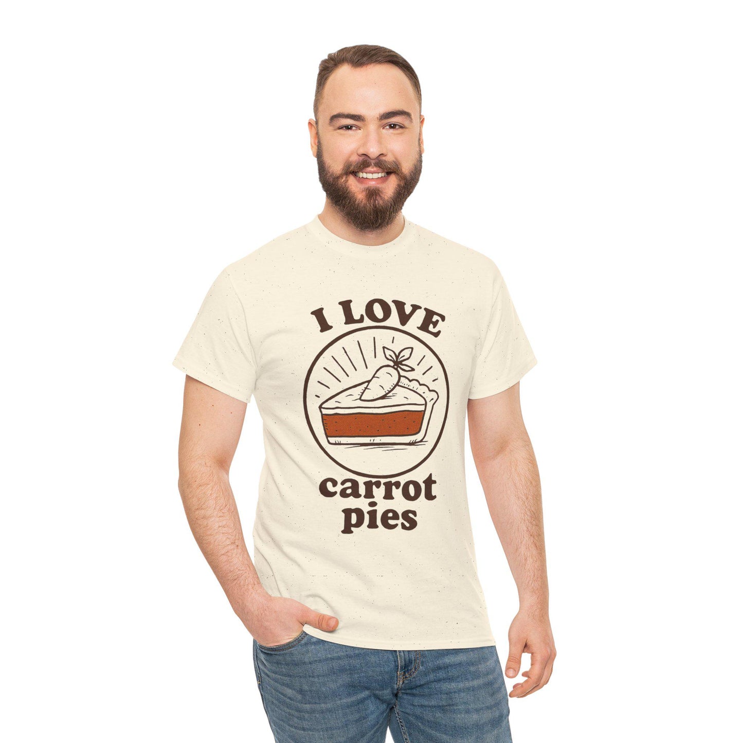 Carrot Pie T-Shirt: Hand-Drawn Comfort Food Tee