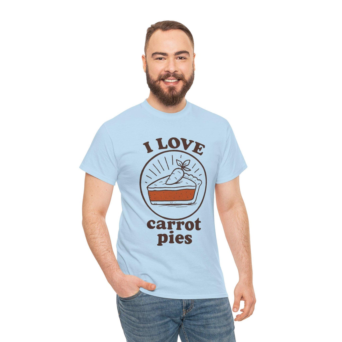 Carrot Pie T-Shirt: Hand-Drawn Comfort Food Tee