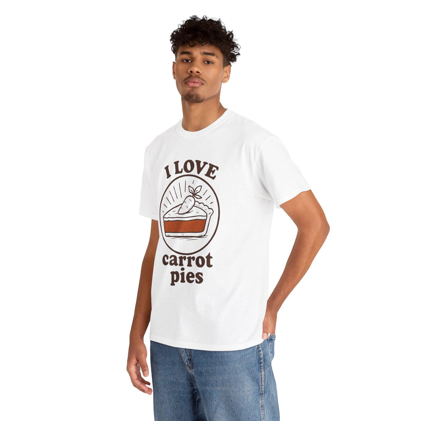 Carrot Pie T-Shirt: Hand-Drawn Comfort Food Tee