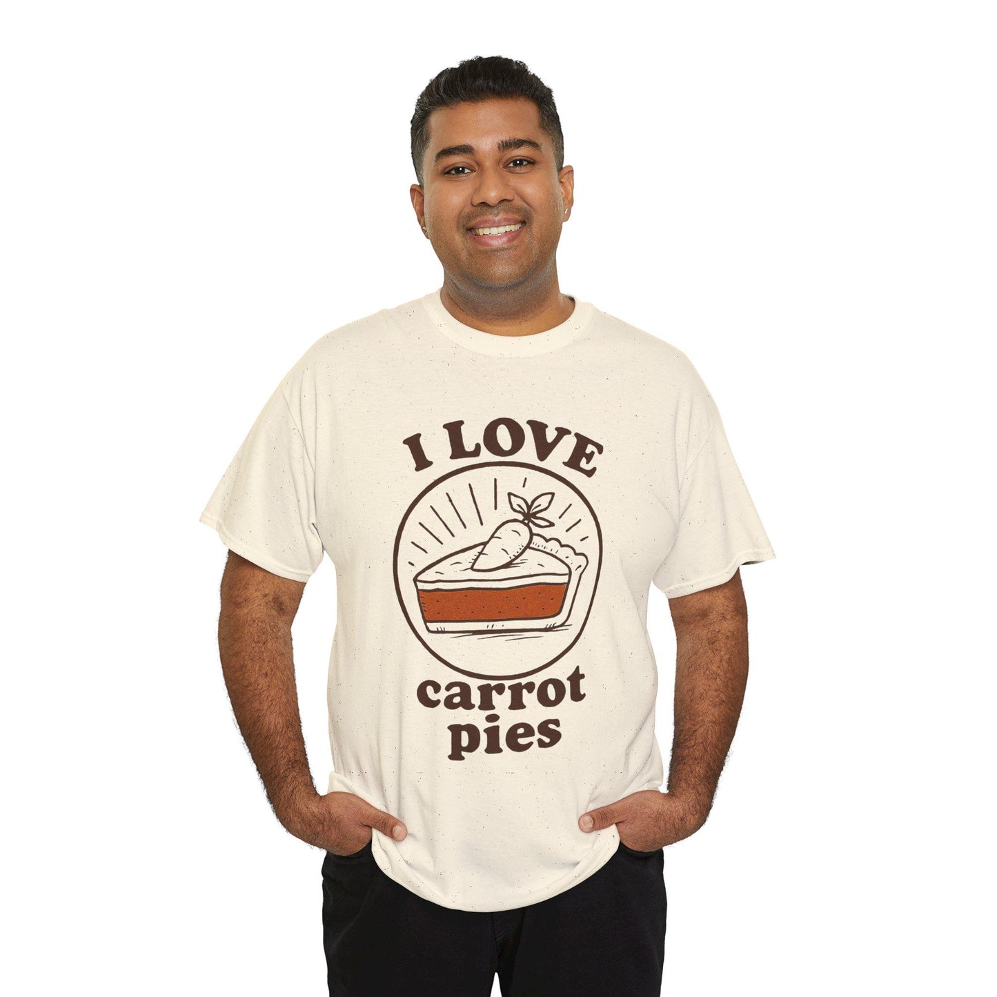 Carrot Pie T-Shirt: Hand-Drawn Comfort Food Tee