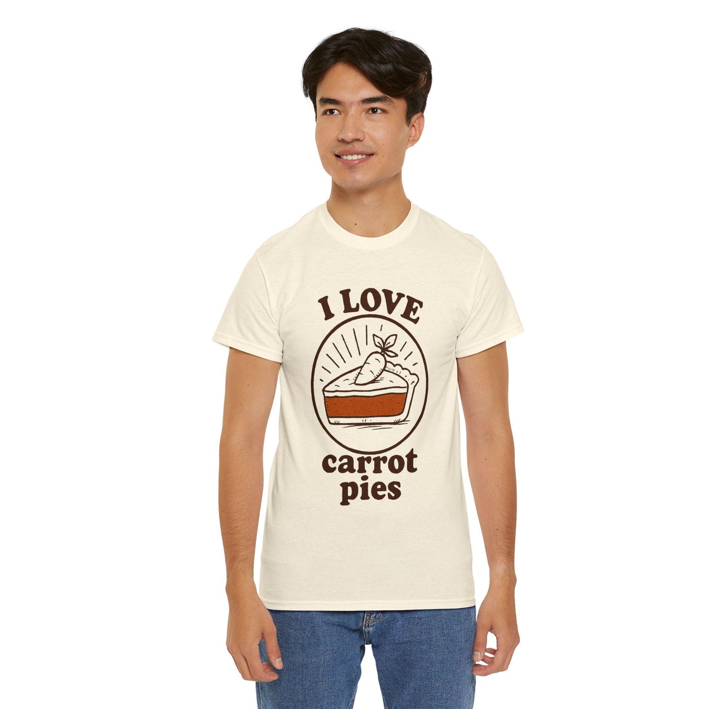 Carrot Pie T-Shirt: Hand-Drawn Comfort Food Tee