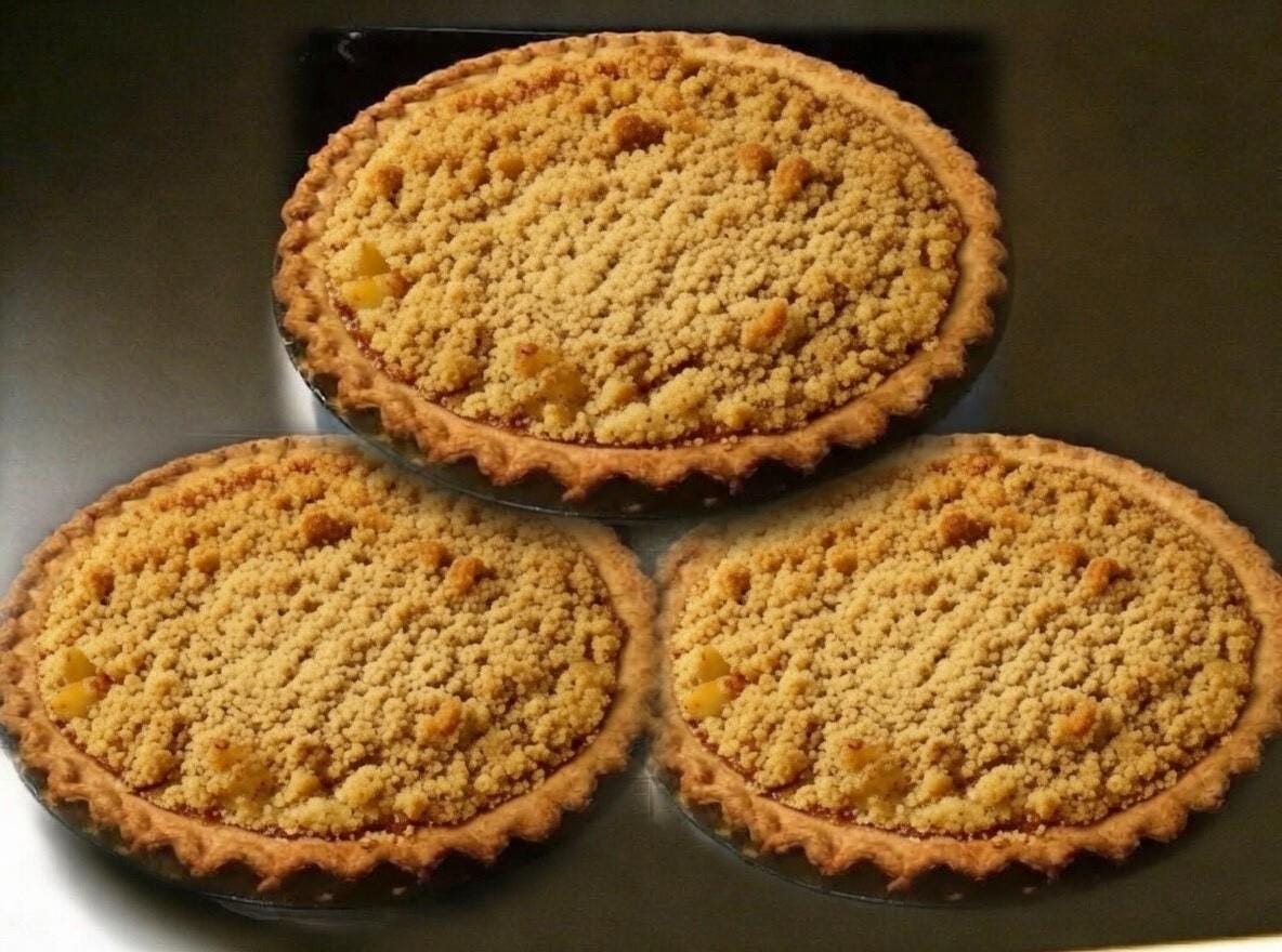 3-Pack Apple Crumb Pies | 9-Inch Handmade Apple Pie Bundle | FREE SHIPPING | Freshly Baked Gourmet Food Gift | Plus FREE 6" Bonus Gift!