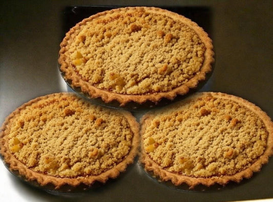 3-Pack Apple Crumb Pies | 9-Inch Handmade Apple Pie Bundle | FREE SHIPPING | Freshly Baked Gourmet Food Gift | Plus FREE 6" Bonus Gift!