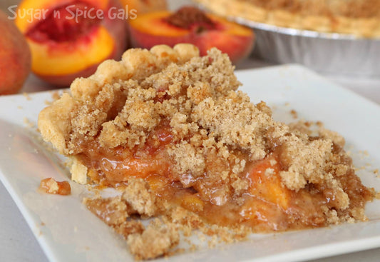 3-Pack Peach Crumb Pies | 9-Inch Handmade Peach Cobbler Pie Bundle | FREE SHIPPING | Gourmet Food Gift | Plus FREE 6" Bonus Pie!